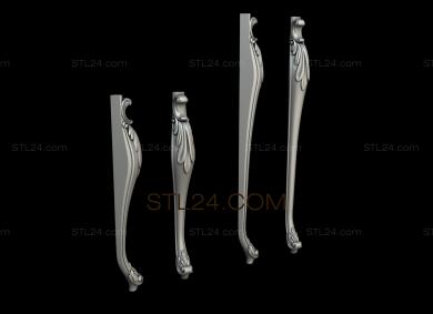 Ножки (NJ_0670) 3D модель для ЧПУ станка